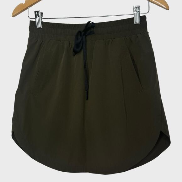 Halara XS High Waist Skort Drawstring Side Pocket Tennis Golf Workout Athleisure - Picture 2 of 9